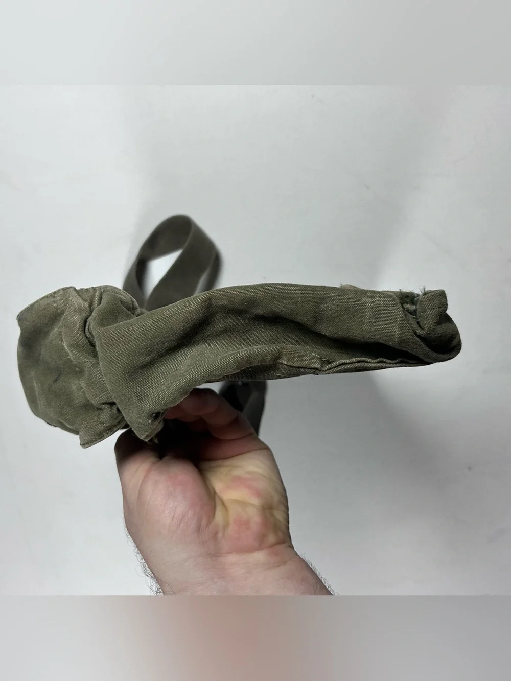 Vintage US ARMY Gas Mask Canvas Bag Chemical Biological Field M17A1 Vietnam